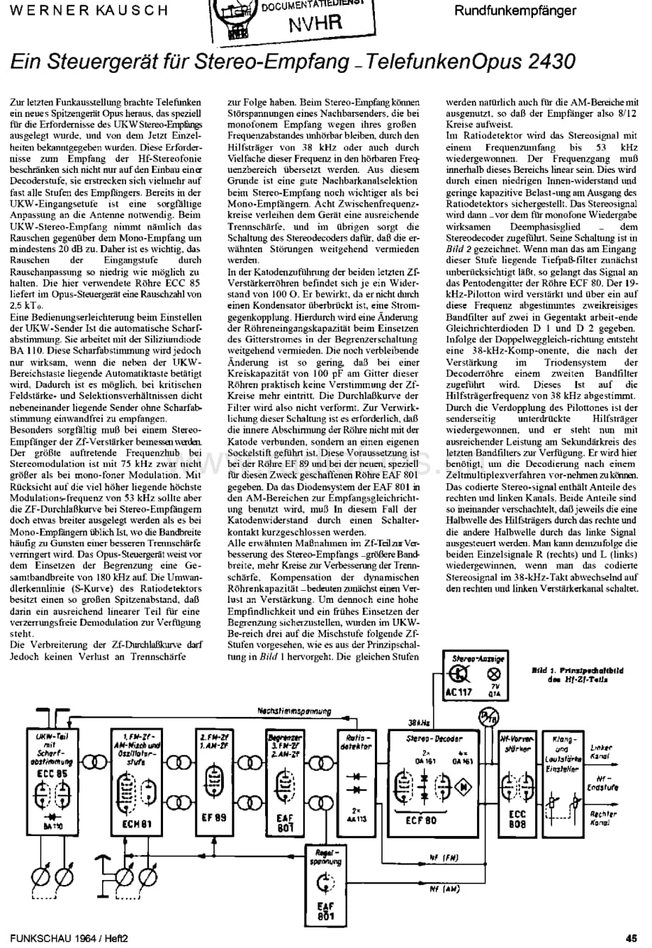 Telefunken_2430 维修电路图 原理图.pdf_第1页