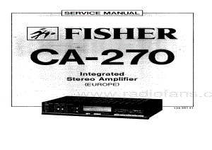 FisherCA270ServiceManual 电路原理图.pdf
