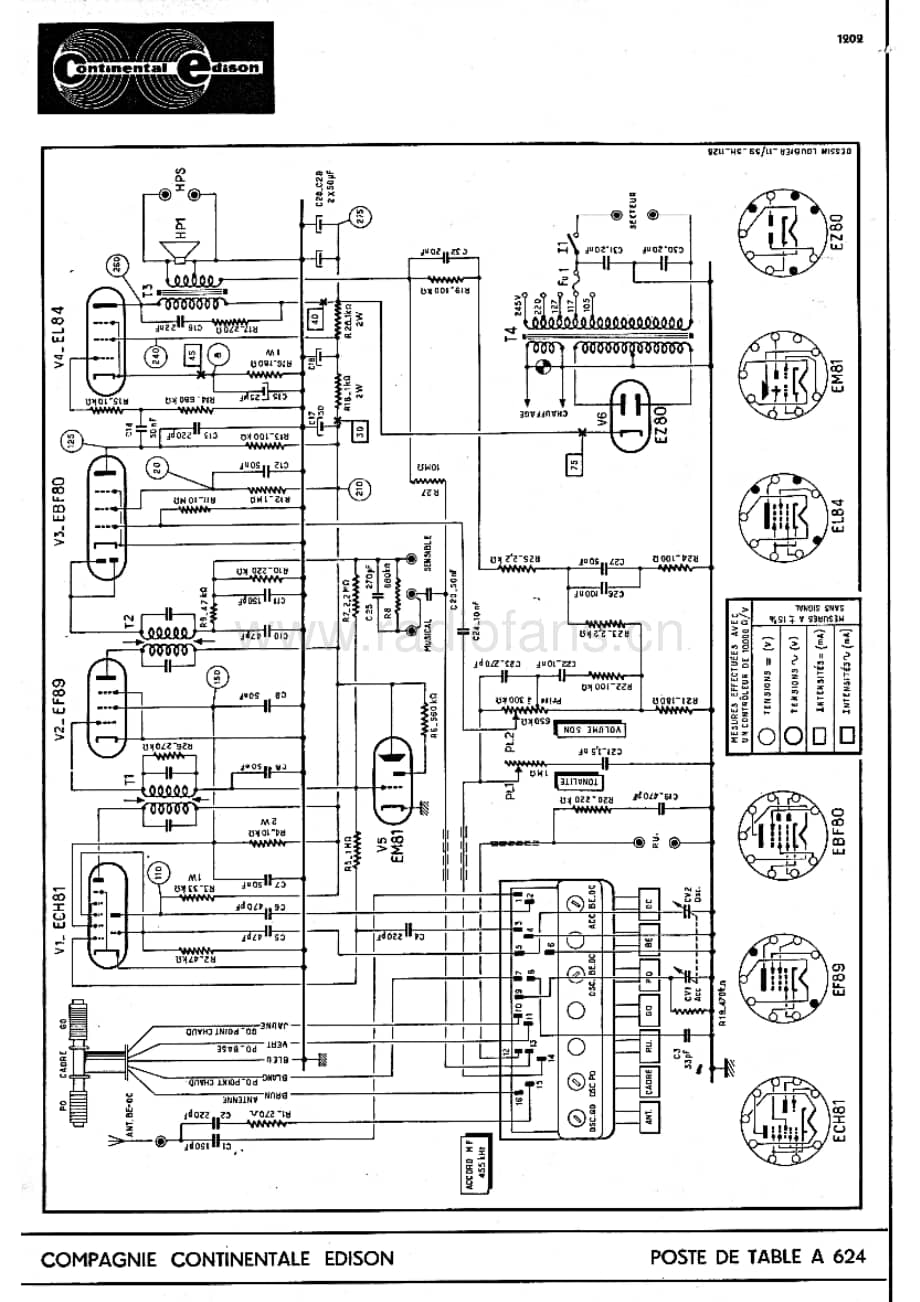ContinentalEdisonA722 维修电路图 原理图.pdf_第1页