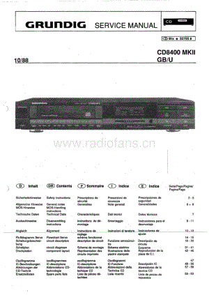 GrundigCD8400MKII 维修电路图、原理图.pdf
