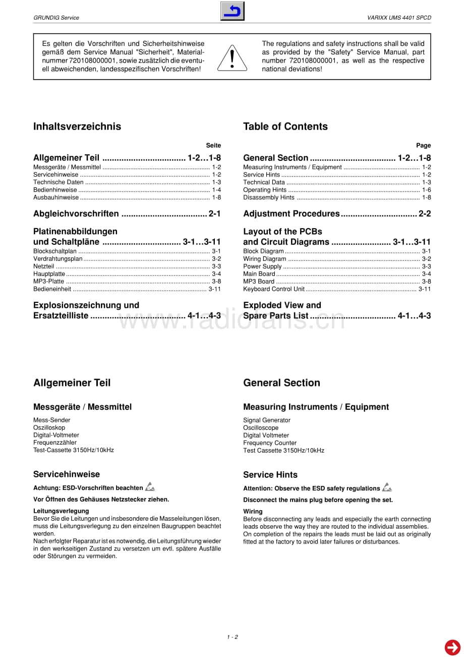 GrundigUMS4401SPCD 维修电路图、原理图.pdf_第2页