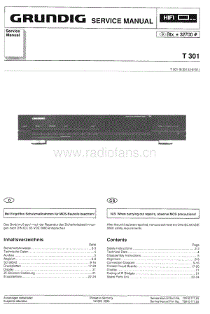 GrundigT301 维修电路图、原理图.pdf
