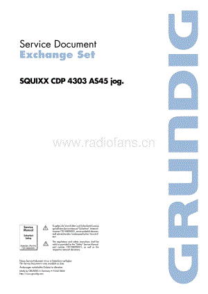 GrundigSQUIXXCDP4303 维修电路图、原理图.pdf