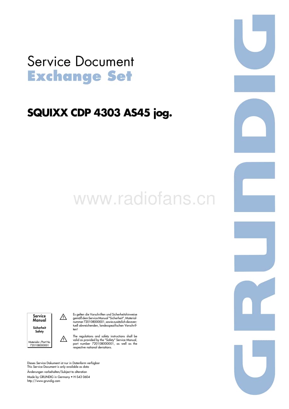 GrundigSQUIXXCDP4303 维修电路图、原理图.pdf_第1页