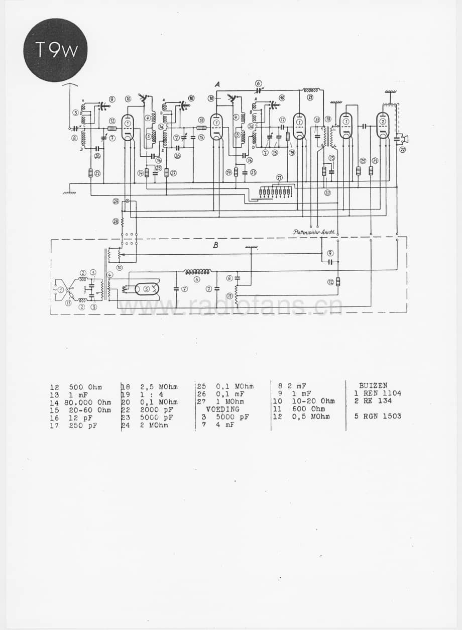 TelefunkenT9WSchematic电路原理图维修电路图、原理图.pdf_第1页
