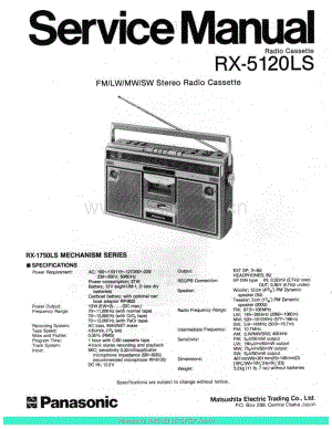 Panasonic_RX-5120LS_sch 电路图 维修原理图.pdf
