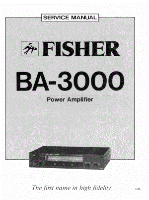 FisherBA3000ServiceManual 电路原理图.pdf