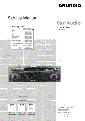 GrundigEC4700RDS 维修电路图、原理图.pdf