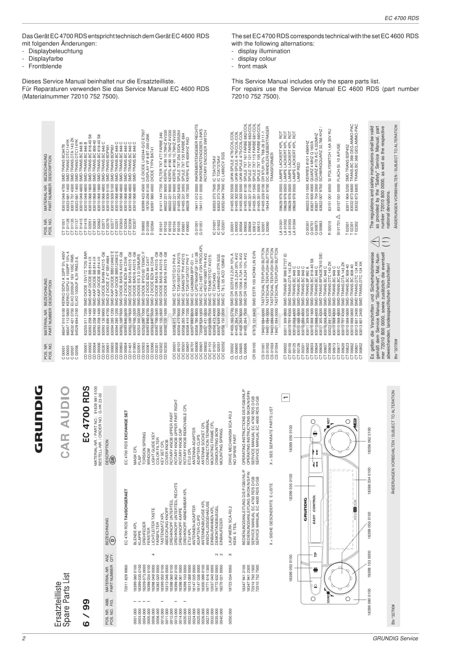 GrundigEC4700RDS 维修电路图、原理图.pdf_第2页