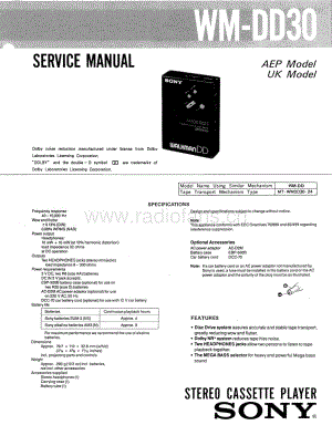 SONYWM-DD30电路图 维修原理图.pdf