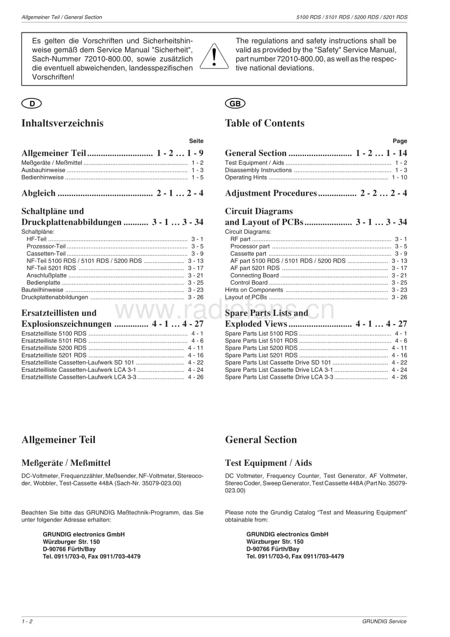Grundig5200RDS 维修电路图、原理图.pdf_第2页