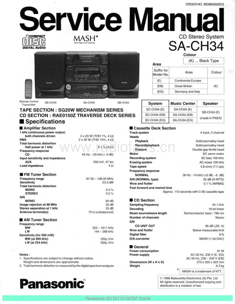 Panasonic_SACH34_sch 电路图 维修原理图.pdf_第1页