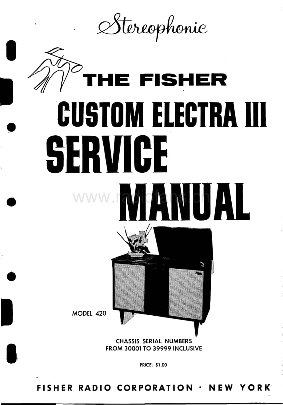 FisherCUSTOMELECTRA420ServiceManual2电路原理图 维修电路图 原理图.pdf_第1页