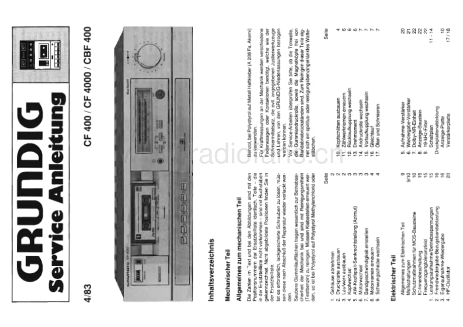 GrundigCF4004000CBF400 维修电路图、原理图.pdf_第1页