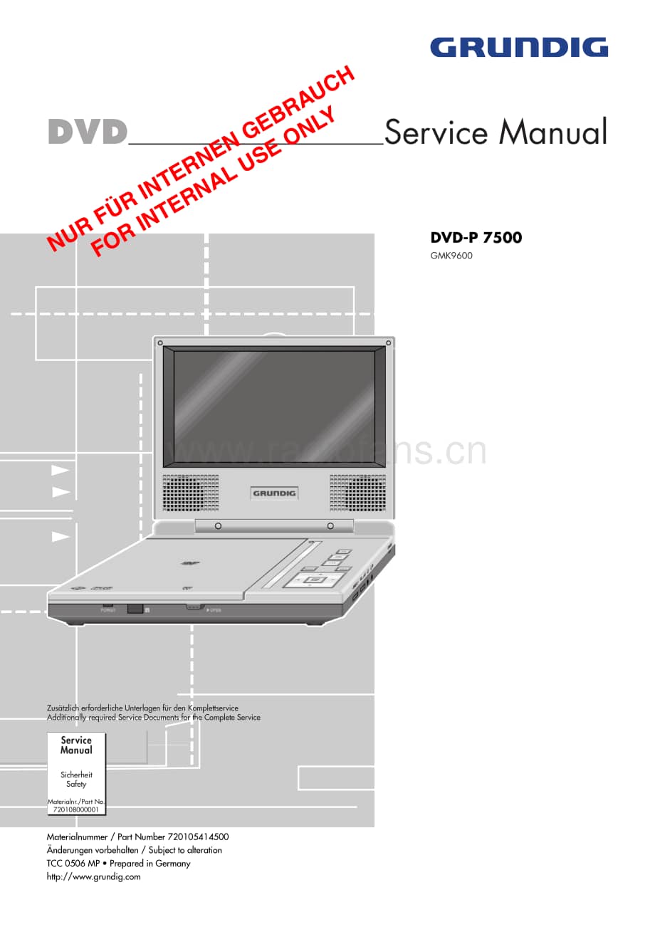 GrundigDVDP7500 维修电路图、原理图.pdf_第1页