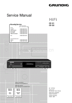GrundigCD22 维修电路图、原理图.pdf