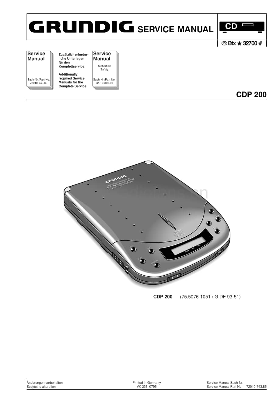 GrundigCDP200 维修电路图、原理图.pdf_第1页