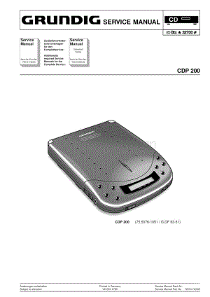 GrundigCDP200 维修电路图、原理图.pdf