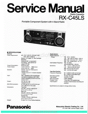 Panasonic_RX-C45LS_sch 电路图 维修原理图.pdf
