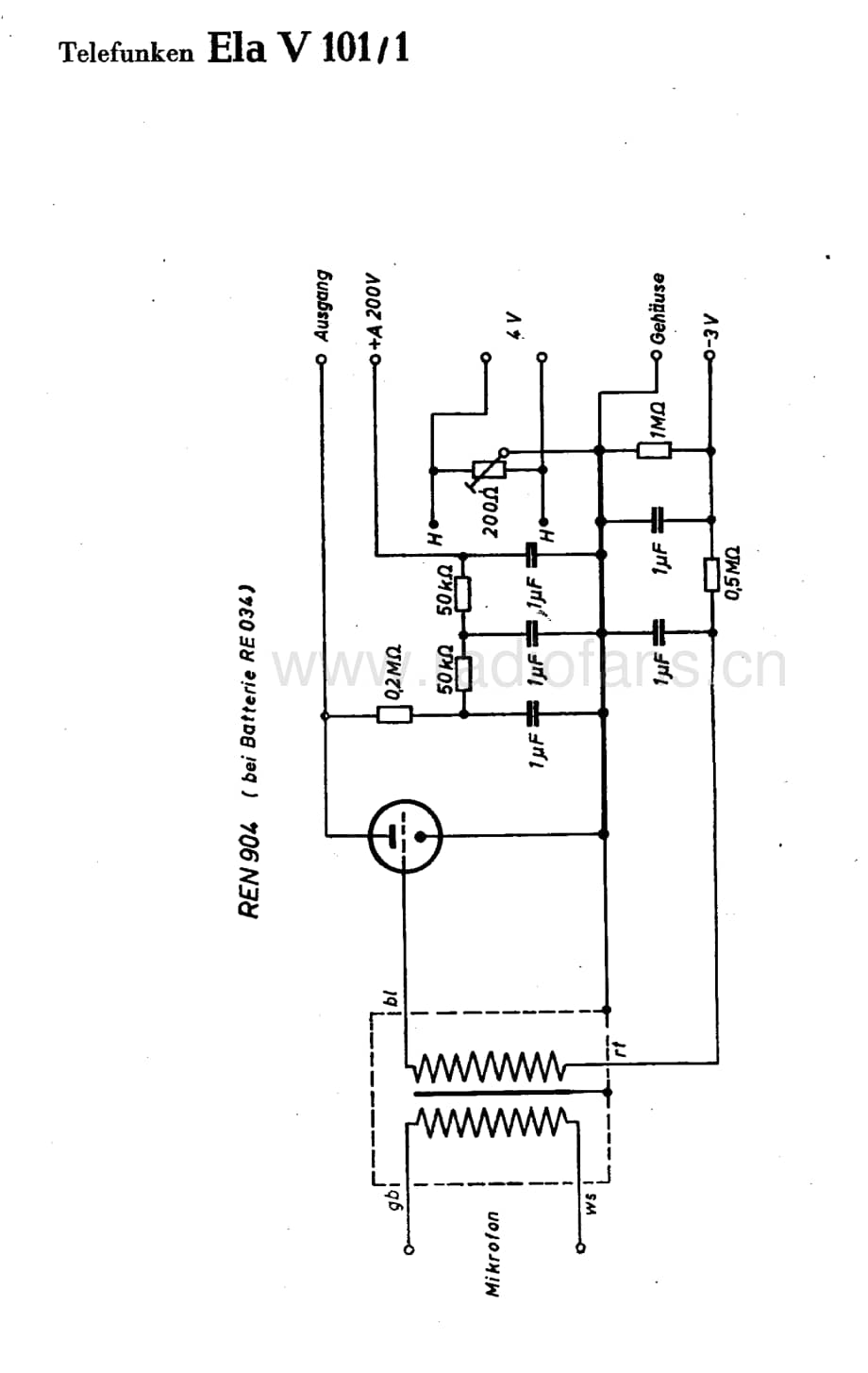 TelefunkenElaV1011维修电路图、原理图.pdf_第1页