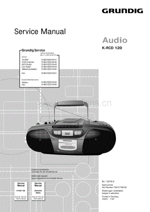 GrundigKRCD120 维修电路图、原理图.pdf