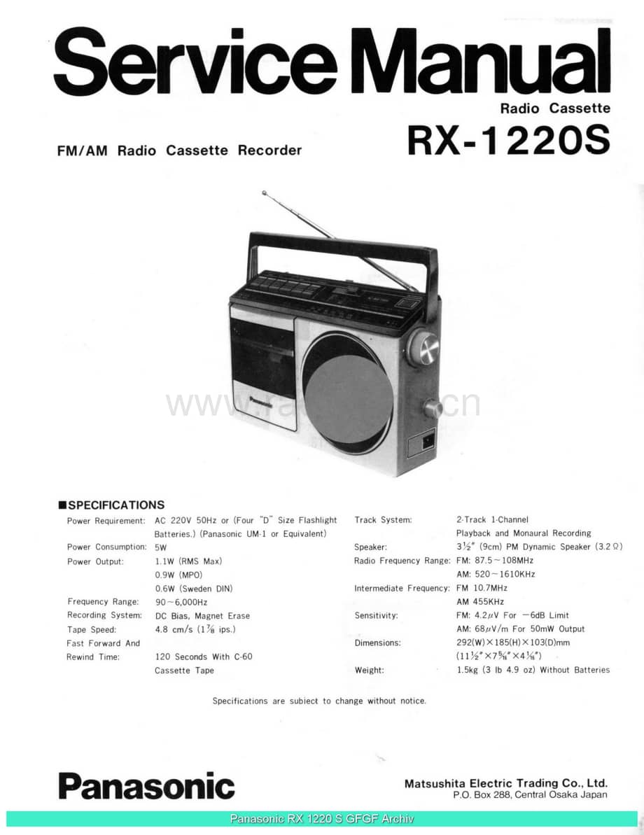 Panasonic_RX-1220S_sch 电路图 维修原理图.pdf_第3页