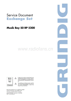 GrundigMusikBoy50RP5200 维修电路图、原理图.pdf