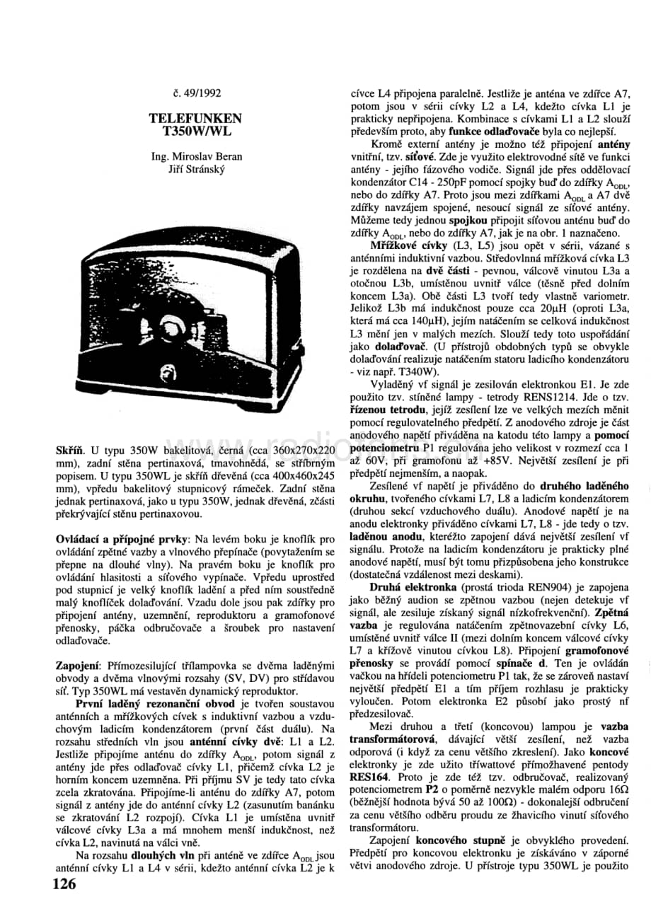 TelefunkenT350W维修电路图、原理图.pdf_第1页