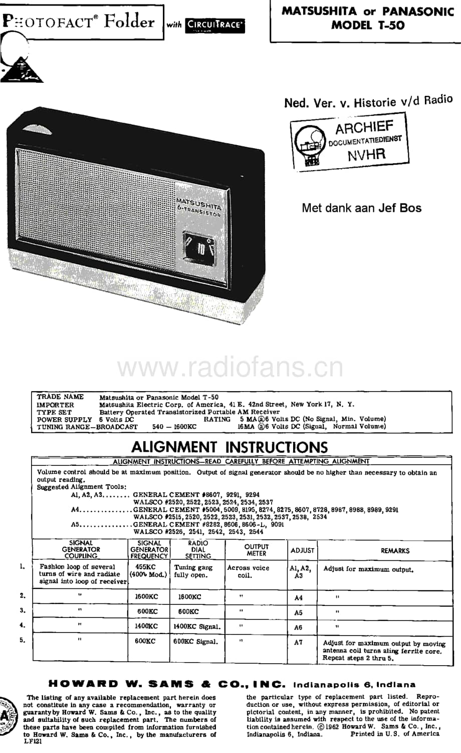 Panasonic_T-50 电路图 维修原理图.pdf_第1页