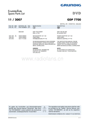 GrundigGDP7700 维修电路图、原理图.pdf