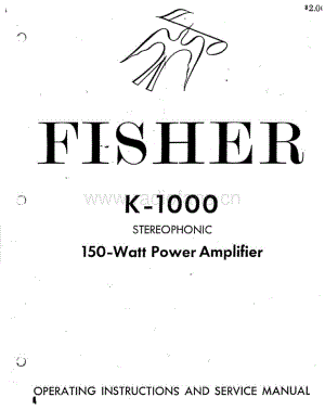 FisherK1000ServiceManual 电路原理图.pdf