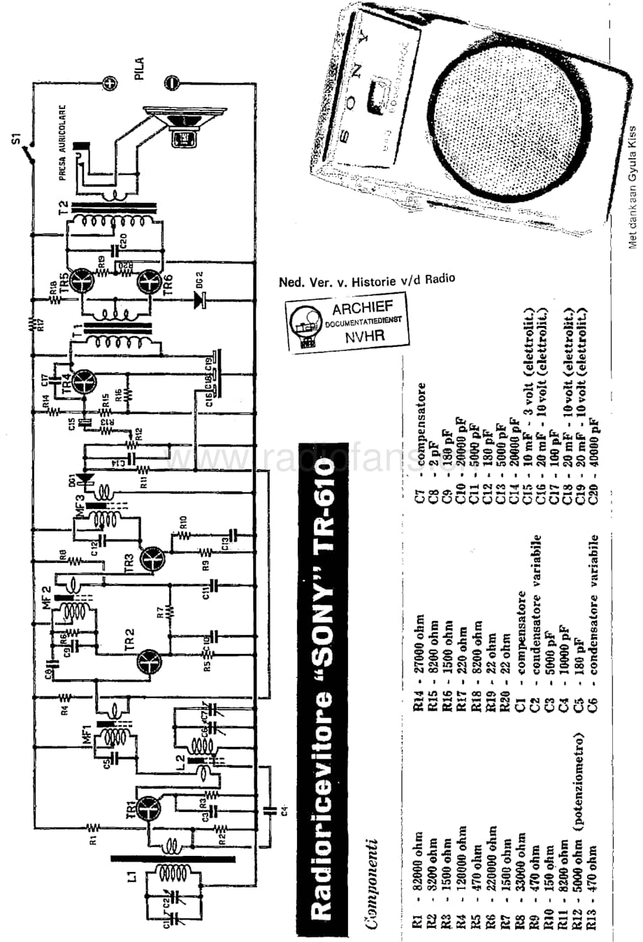 Sony_TR-610(1) 电路图 维修原理图.pdf_第1页