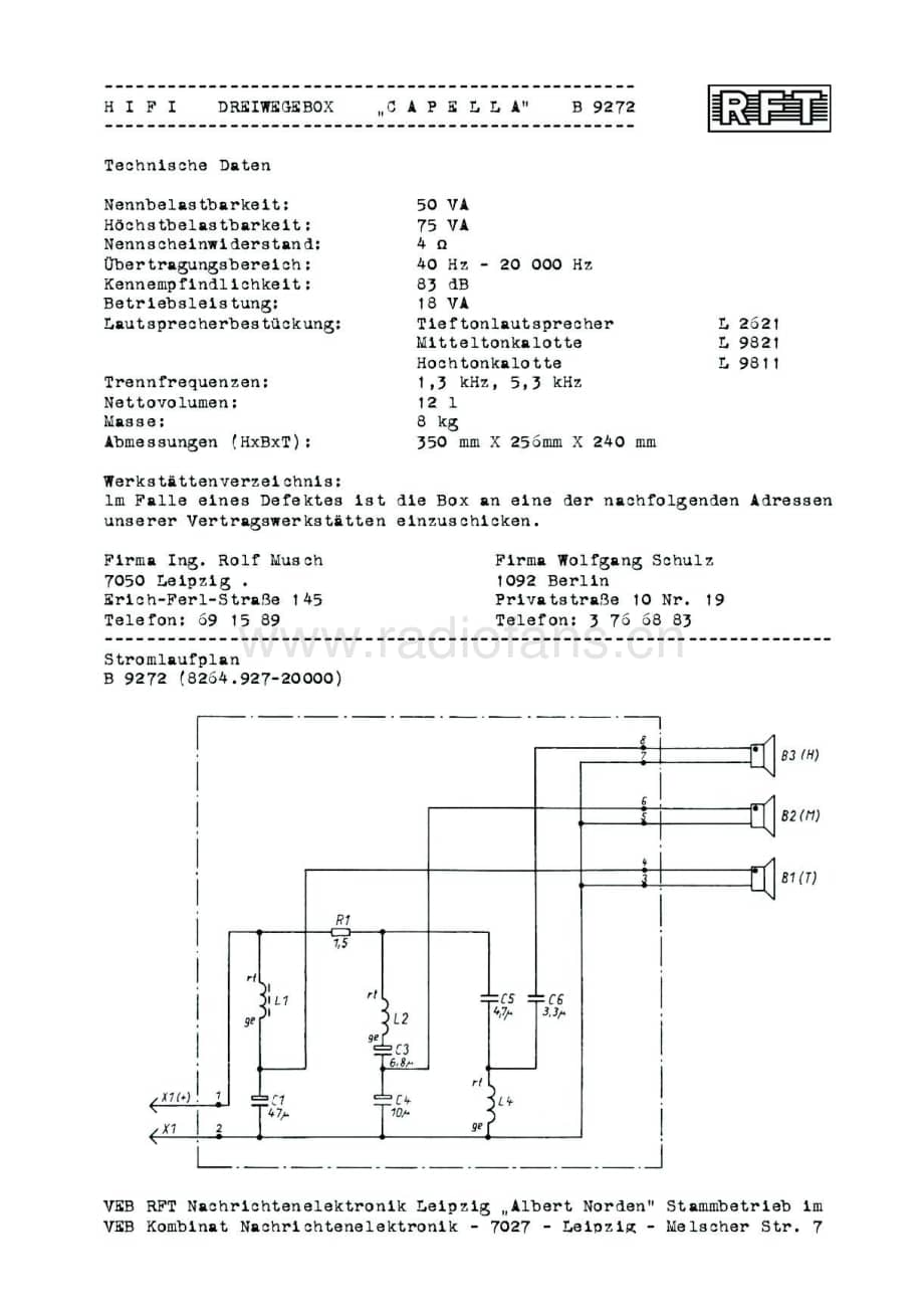 TelefunkenCapellaB9272Brochure电路原理图维修电路图、原理图.pdf_第1页