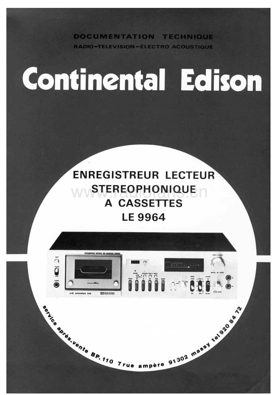 ContinentalEdisonLE9964 维修电路图 原理图.pdf_第1页