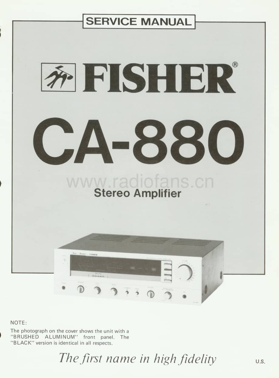 FisherCA880ServiceManual 电路原理图.pdf_第1页