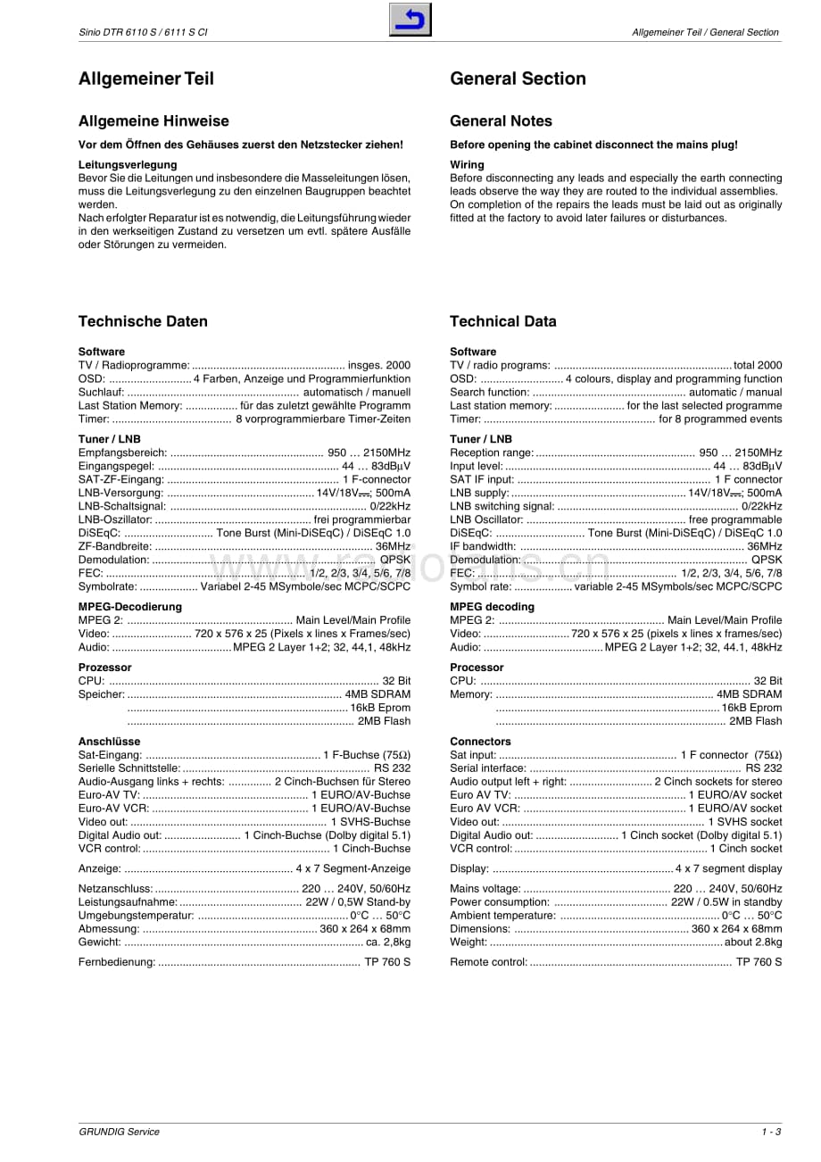 GrundigSinioDTR6110SCL 维修电路图、原理图.pdf_第3页