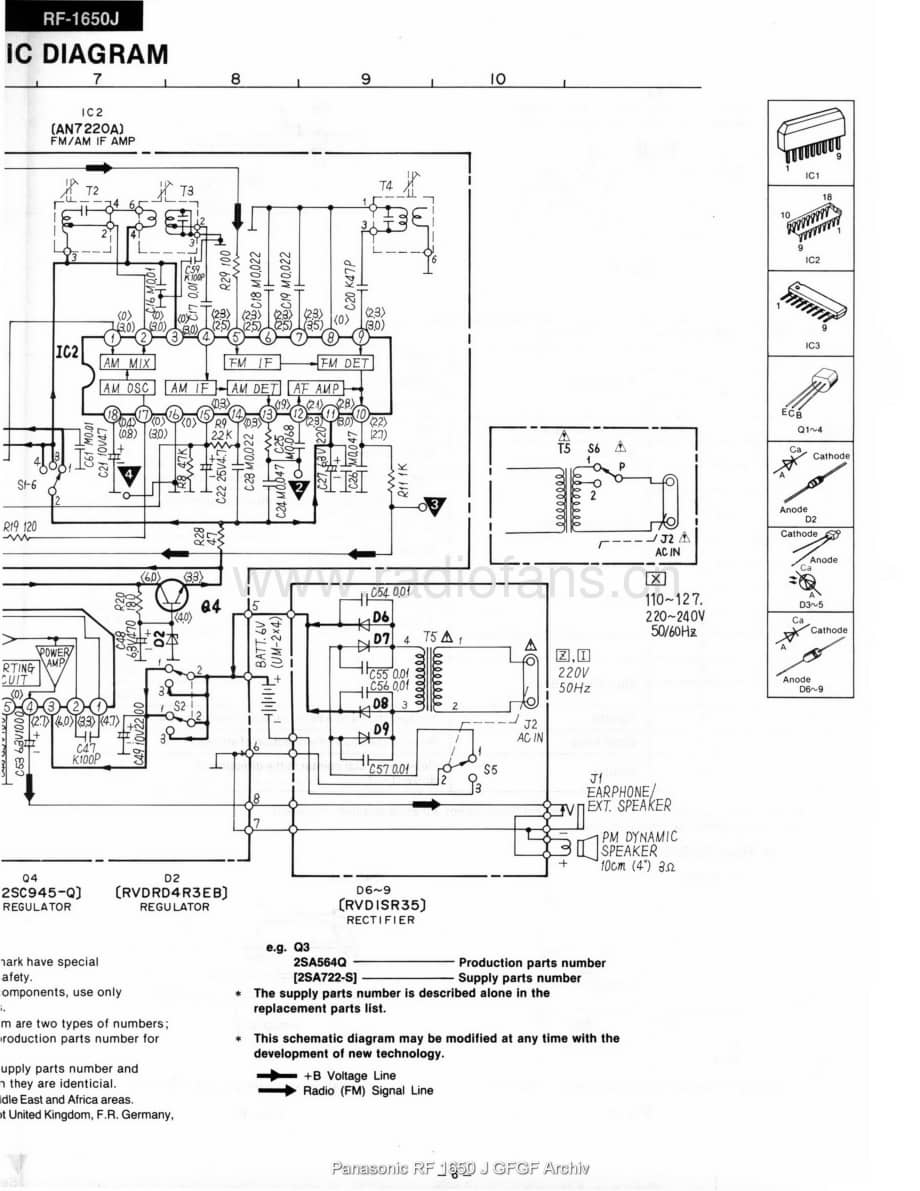 Panasonic_RF-1650J_sch 电路图 维修原理图.pdf_第3页
