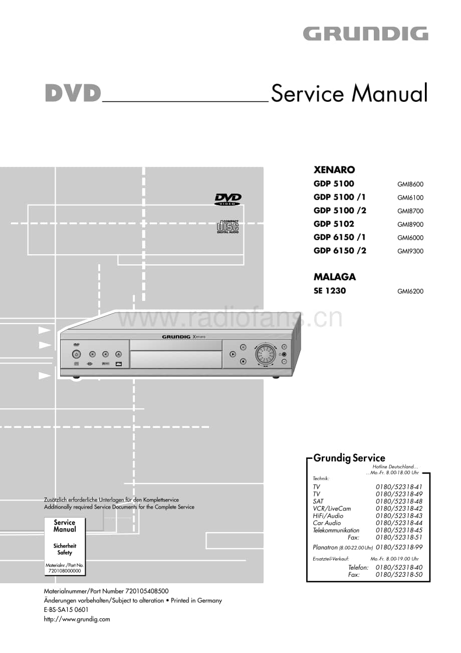 GrundigGDP5100GDP51001ServiceManual(1) 维修电路图、原理图.pdf_第1页