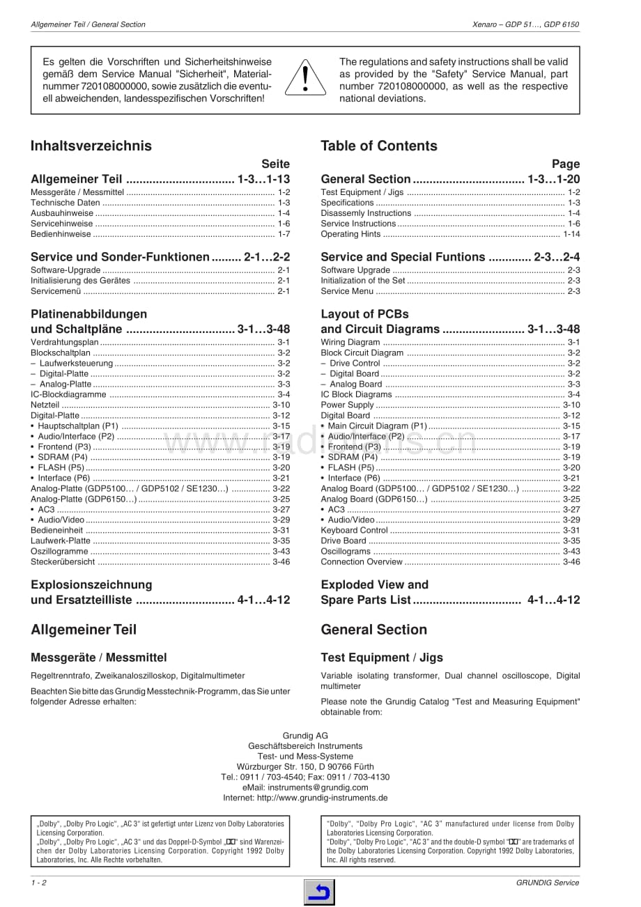 GrundigGDP5100GDP51001ServiceManual(1) 维修电路图、原理图.pdf_第2页