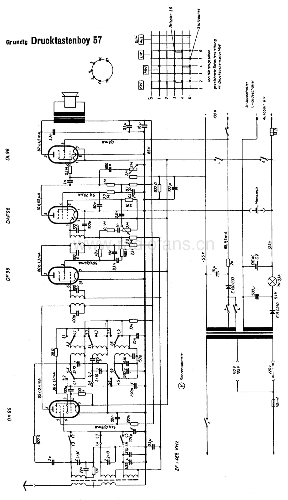 GrundigDrucktastenBoy57 维修电路图、原理图.pdf_第1页