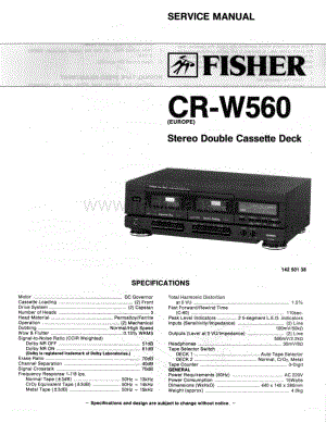 FisherCRW560Schematic电路原理图 维修电路图 原理图.pdf