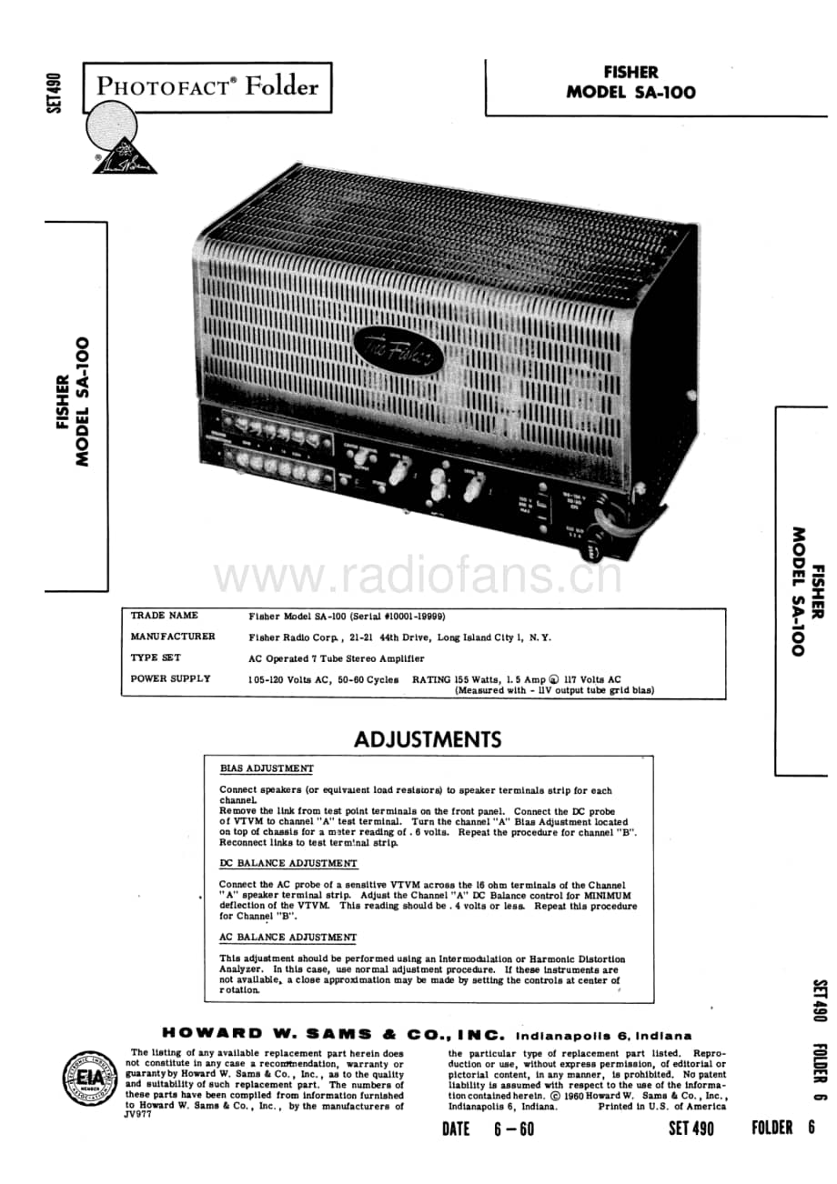 FisherSA100ServiceManual 电路原理图.pdf_第1页