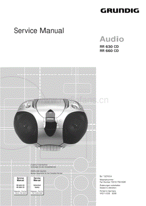 GrundigRR660CD 维修电路图、原理图.pdf