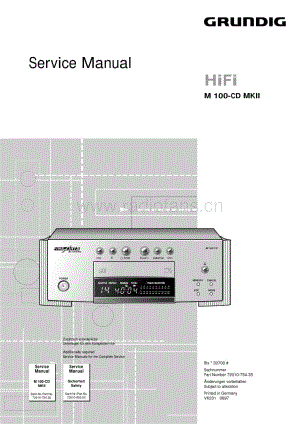 GrundigM100CDMk2 维修电路图、原理图.pdf
