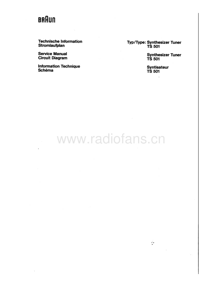 BraunTS501Schematic电路原理图.pdf_第1页