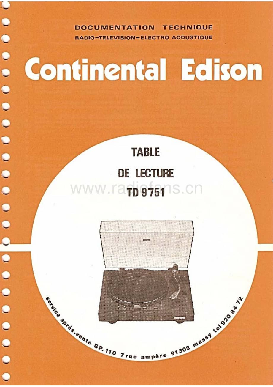 ContinentalEdisonTD9751 维修电路图 原理图.pdf_第1页