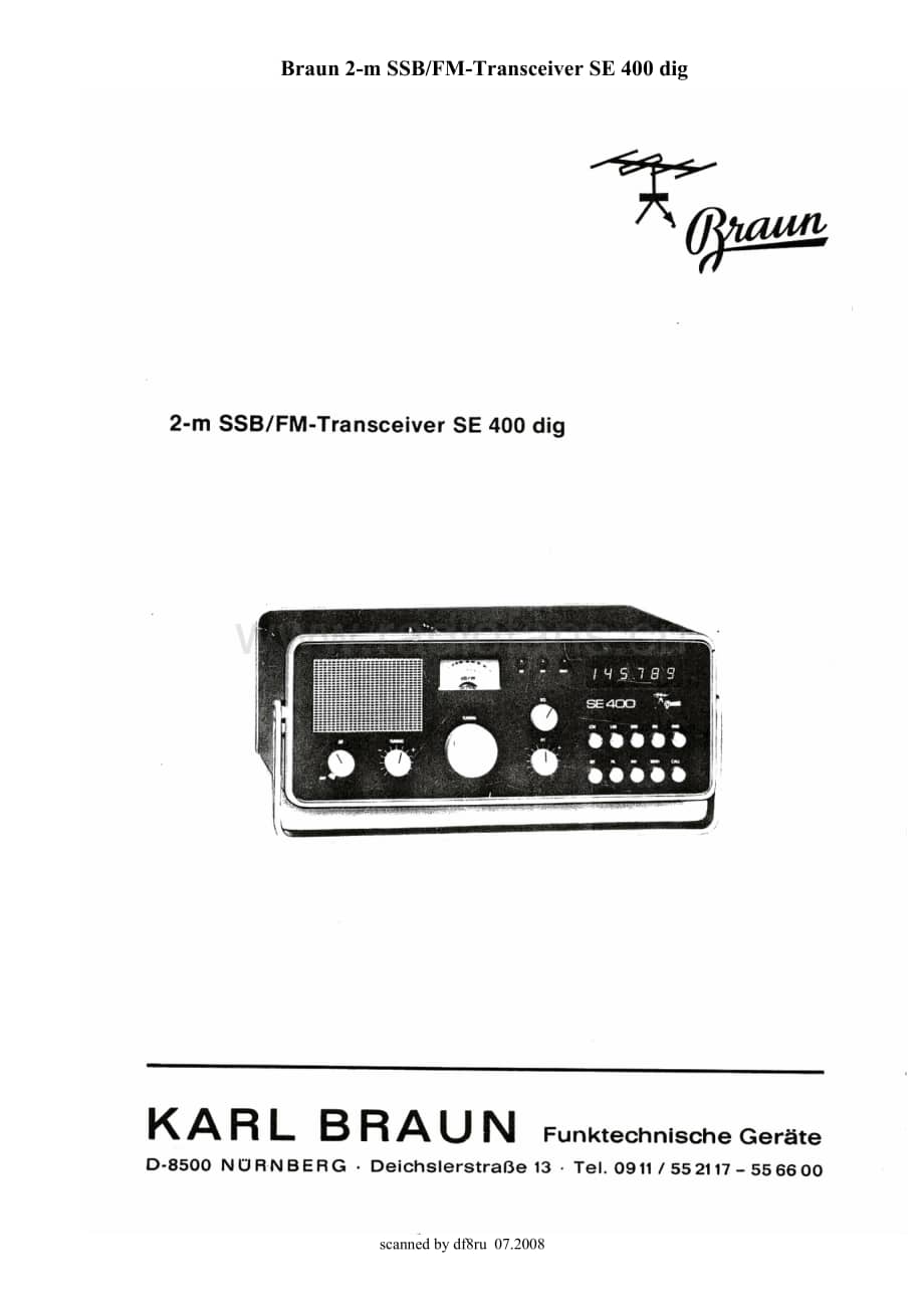 BraunSE400ServiceManual电路原理图.pdf_第1页