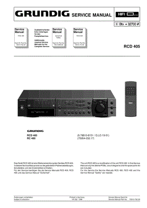 GrundigRCD405ServiceManual2 维修电路图、原理图.pdf