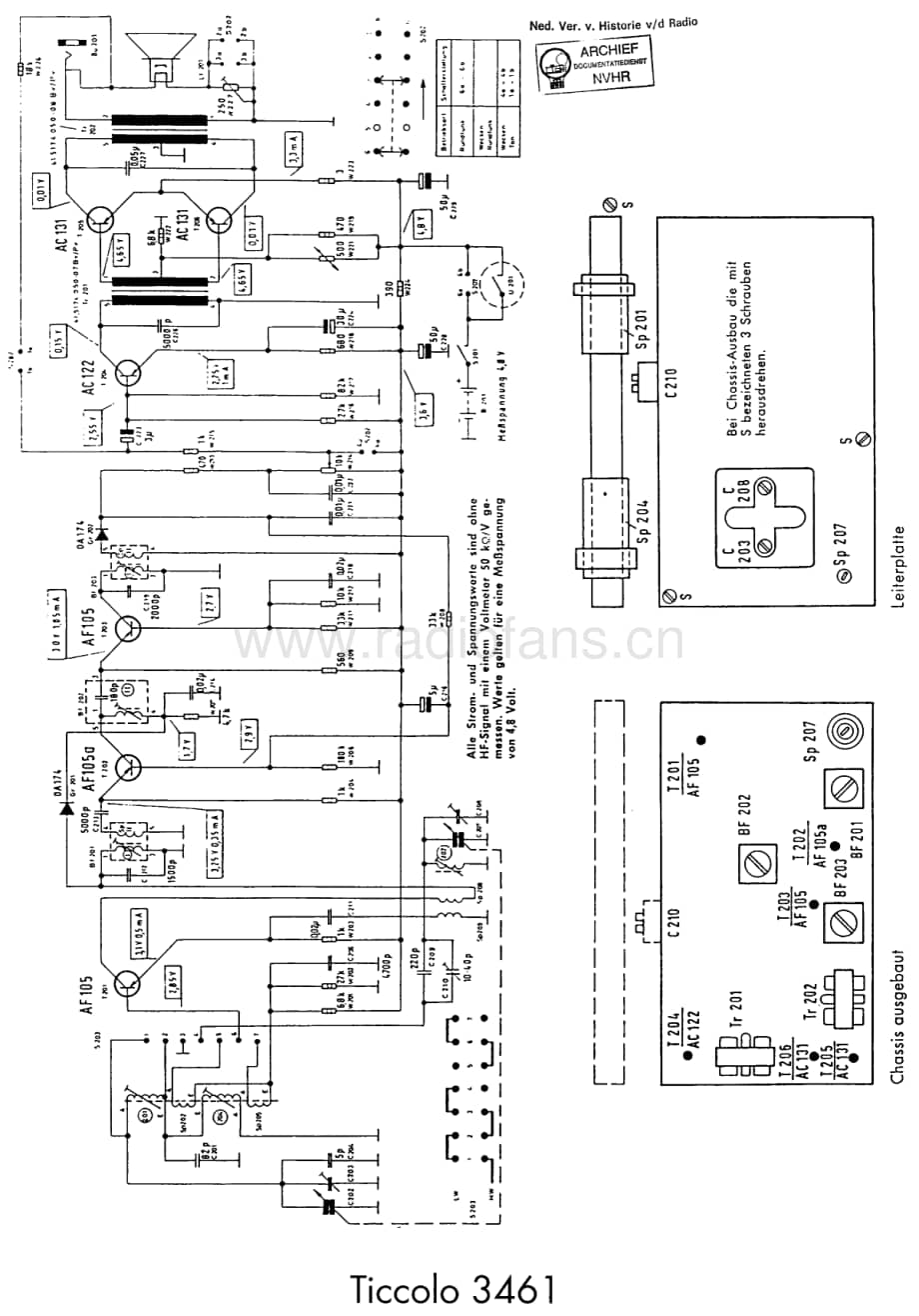 Telefunken_3461 维修电路图 原理图.pdf_第1页