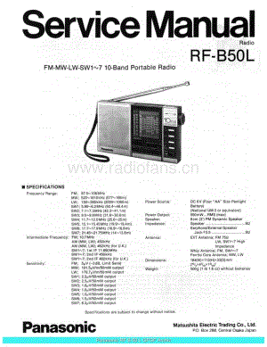 Panasonic_RF-B50L_sch 电路图 维修原理图.pdf